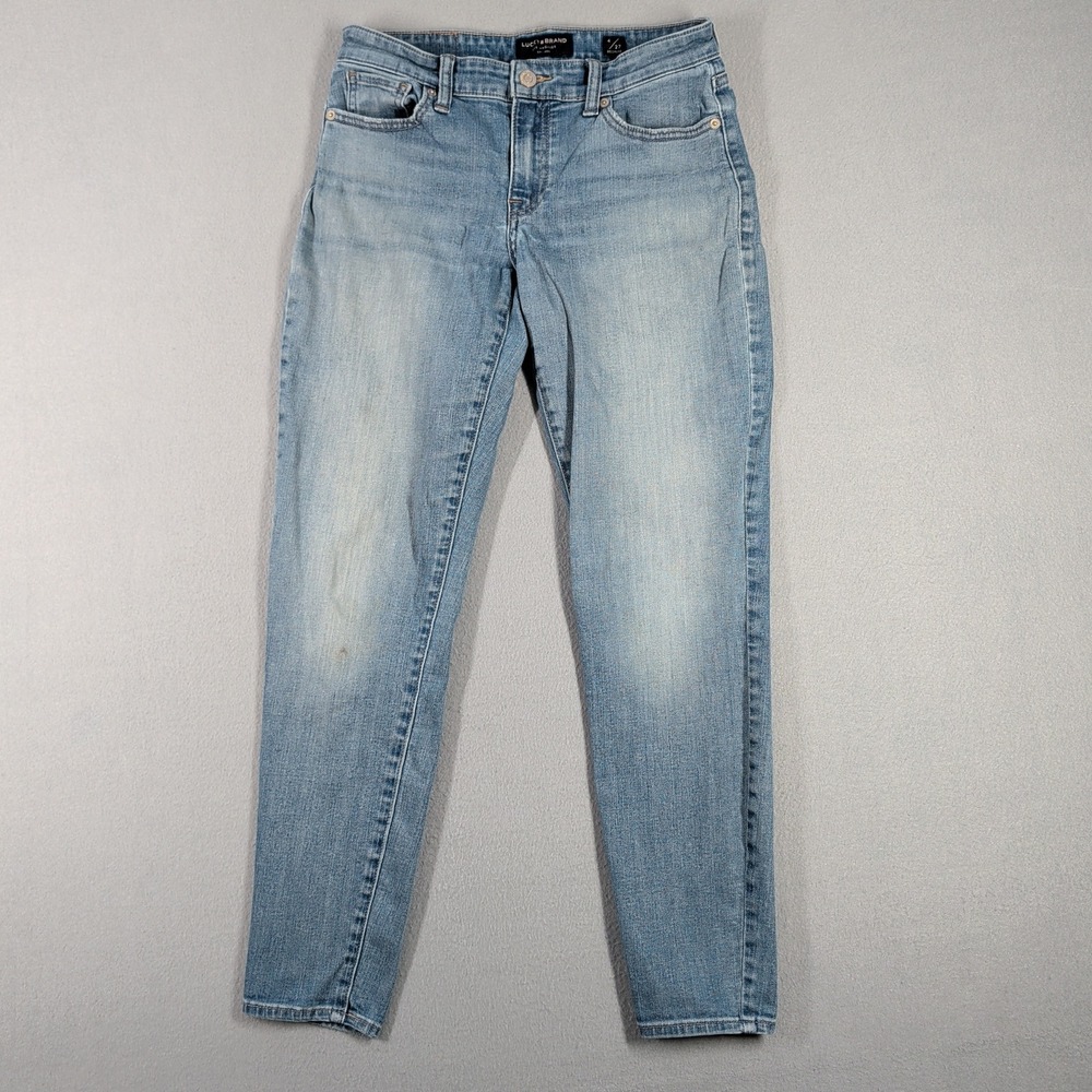 Lucky Brand Jeans Womens 27 Blue Stella Low Rise Skinny Light Wash